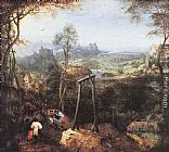 Pieter The Elder Bruegel Canvas Paintings - Magpie on the Gallow